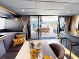 Sunreef 60 Eco Sailing - saloon looking aft
